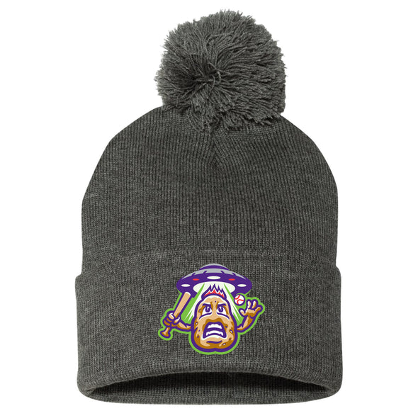 Space Potato Pom Pom Knit Cap