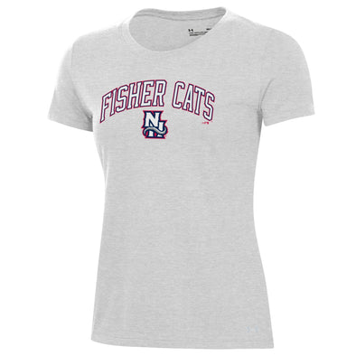 New Hampshire Fisher Cats Women's NH Silver Performance Cotton Tee
