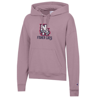 New Hampshire Fisher Cats Women's Fig NH Powerblend Hoodie