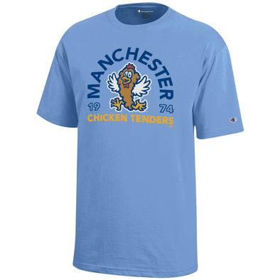 New Hampshire Fisher Cats Youth Powder Blue Tender Arch Tee