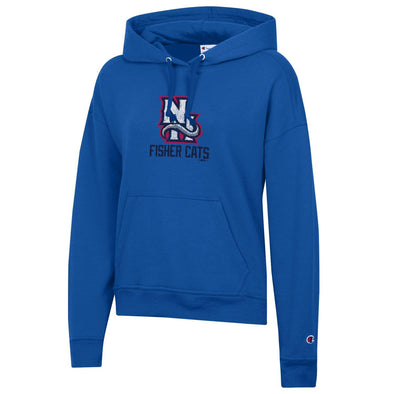 New Hampshire Fisher Cats Women's Royal NH Powerblend Hoodie