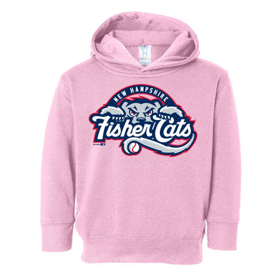 New Hampshire Fisher Cats Pink Primary Toddler Hoodie