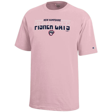 New Hampshire Fisher Cats Youth Pink Alt Claw Tee